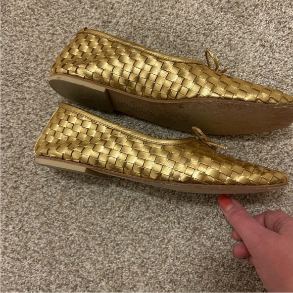Freda Salvador Gold Jada Flats sz 8 - Picture 4 of 10